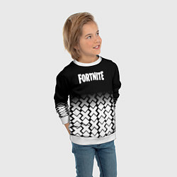 Свитшот детский Fortnite game pattern, цвет: 3D-белый — фото 2