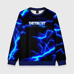 Свитшот детский Detroit become human storm, цвет: 3D-синий