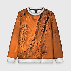 Свитшот детский Каналы на Марсе - star dust, цвет: 3D-белый
