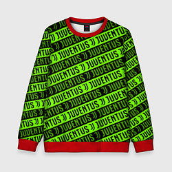 Свитшот детский Juventus green pattern sport, цвет: 3D-красный