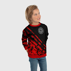 Свитшот детский Leicester City sport grunge, цвет: 3D-красный — фото 2