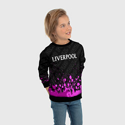 Свитшот детский Liverpool pro football посередине, цвет: 3D-черный — фото 2