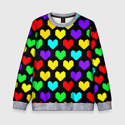 Детский свитшот Undertale heart pattern