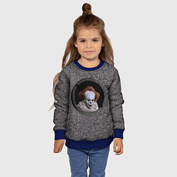 Свитшот детский Оно в люке, цвет: 3D-синий — фото 2