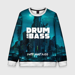 Свитшот детский Dnb night, цвет: 3D-белый