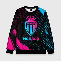 Свитшот детский Monaco - neon gradient, цвет: 3D-черный