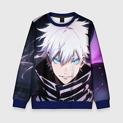 Свитшот детский Сатору Годзё Jujutsu Kaisen, цвет: 3D-синий