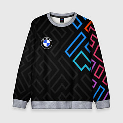 Свитшот детский BMW brand color carbon, цвет: 3D-меланж