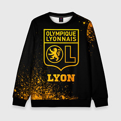 Свитшот детский Lyon - gold gradient, цвет: 3D-черный