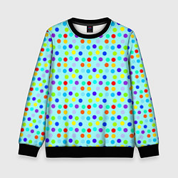 Детский свитшот Яркий паттерн в горошек