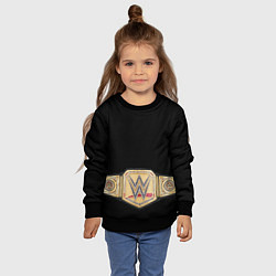 Свитшот детский Неоспоримый чемпион Вселенной WWE, цвет: 3D-черный — фото 2