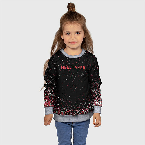Детский свитшот Helltaker демоны / 3D-Меланж – фото 4