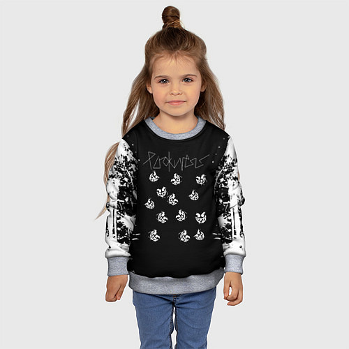 Детский свитшот Pyrokinesis хип-хоп / 3D-Меланж – фото 4
