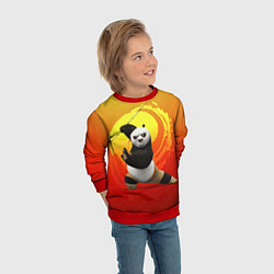 Свитшот детский Мастер По - Кунг-фу панда, цвет: 3D-красный — фото 2