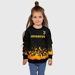 Свитшот детский Juventus - gold gradient посередине, цвет: 3D-черный — фото 2