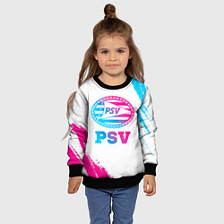 Свитшот детский PSV neon gradient style, цвет: 3D-черный — фото 2
