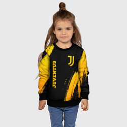 Свитшот детский Juventus - gold gradient вертикально, цвет: 3D-черный — фото 2