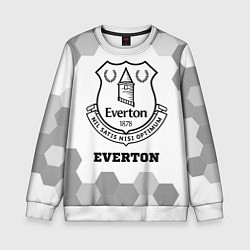 Свитшот детский Everton sport на светлом фоне, цвет: 3D-белый