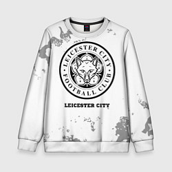 Свитшот детский Leicester City sport на светлом фоне, цвет: 3D-белый