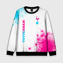 Детский свитшот Tottenham neon gradient style вертикально