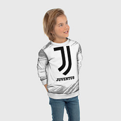 Свитшот детский Juventus sport на светлом фоне, цвет: 3D-белый — фото 2