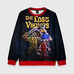 Свитшот детский The lost vikings - interplay, цвет: 3D-красный