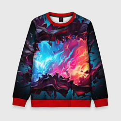 Детский свитшот Абстрактные краски во взрыве