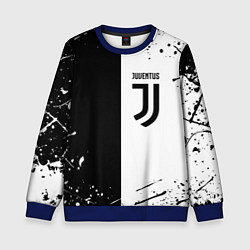 Свитшот детский Juventus краски текстура спорт, цвет: 3D-синий