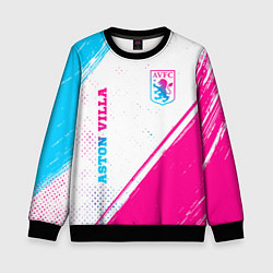 Детский свитшот Aston Villa neon gradient style вертикально