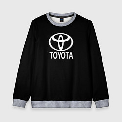 Свитшот детский Toyota white logo, цвет: 3D-меланж