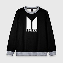 Свитшот детский Isuzu white logo, цвет: 3D-меланж