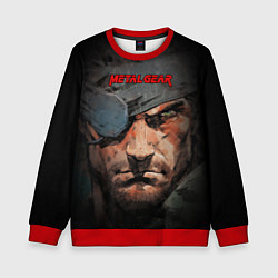 Свитшот детский Metal gear Venom Snake, цвет: 3D-красный