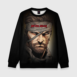 Свитшот детский Metal gear Venom Snake, цвет: 3D-черный