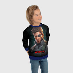 Свитшот детский Веном Снейк из игры Metal gear, цвет: 3D-синий — фото 2