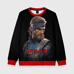 Свитшот детский Веном Снейк из игры Metal gear, цвет: 3D-красный