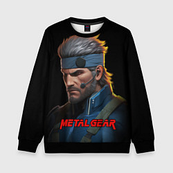 Свитшот детский Веном Снейк из игры Metal gear, цвет: 3D-черный