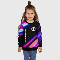 Свитшот детский Blue Exorcist speed anime lights, цвет: 3D-черный — фото 2