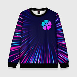 Детский свитшот Black Clover neon blast lines