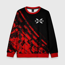 Свитшот детский Exeed sport grunge, цвет: 3D-красный