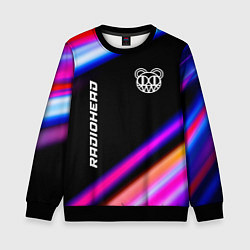 Детский свитшот Radiohead neon rock lights