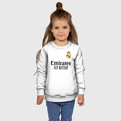 Свитшот детский Мбаппе форма Реал Мадрид, цвет: 3D-белый — фото 2