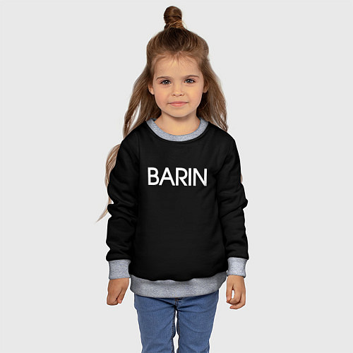 Детский свитшот Барин barin / 3D-Меланж – фото 4