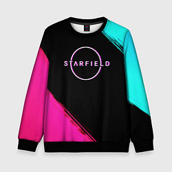 Свитшот детский Starfield neon, цвет: 3D-черный
