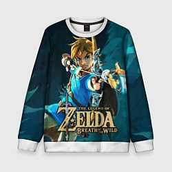 Свитшот детский Zelda - Link, цвет: 3D-белый