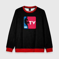 Свитшот детский NBA tv logo, цвет: 3D-красный