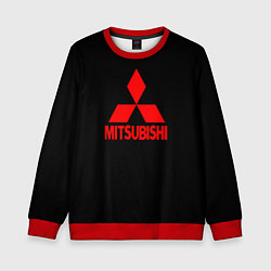 Свитшот детский Mitsubishi red logo, цвет: 3D-красный