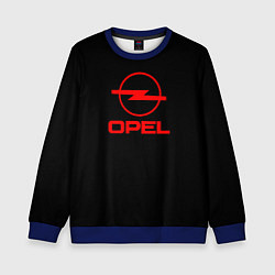 Свитшот детский Opel red logo auto, цвет: 3D-синий