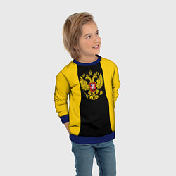 Свитшот детский Имперская Россия краски герб, цвет: 3D-синий — фото 2