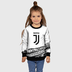 Свитшот детский Ювентус спорт краски, цвет: 3D-черный — фото 2