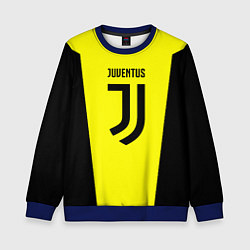 Свитшот детский Juventus sport geometry yellow, цвет: 3D-синий